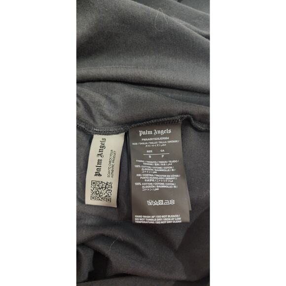 Authentic Palm Angels Curved Logo Black on Black Sm NWOT - Picture 5 of 12